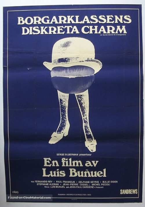 Le charme discret de la bourgeoisie - Swedish Movie Poster