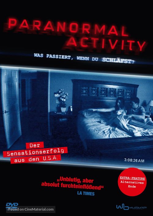 Paranormal Activity - German DVD movie cover