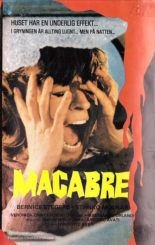 Macabro - Finnish VHS movie cover