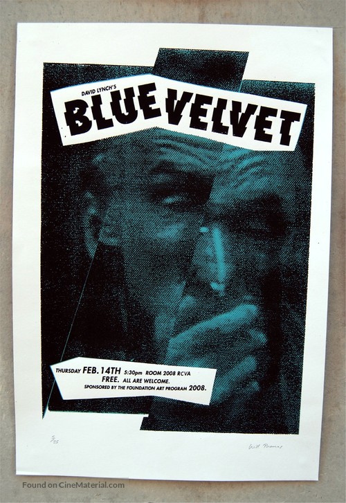 Blue Velvet - Re-release movie poster