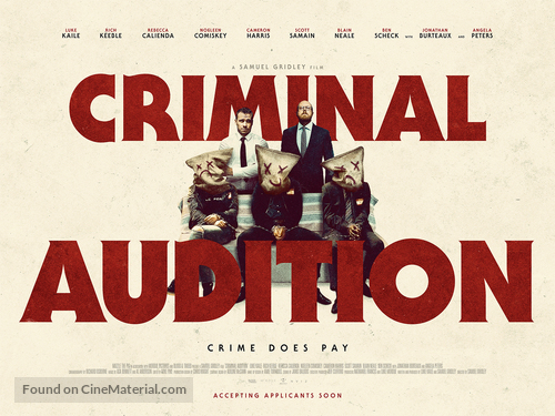 Criminal Audition - British Movie Poster