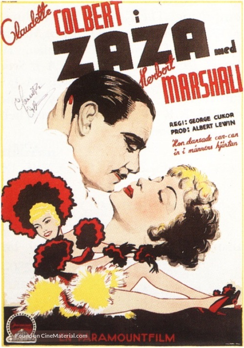 Zaza - Swedish Movie Poster