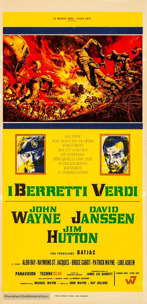 The Green Berets - Italian Movie Poster