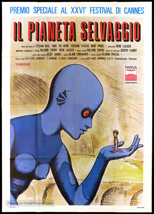 La plan&egrave;te sauvage - Italian Movie Poster
