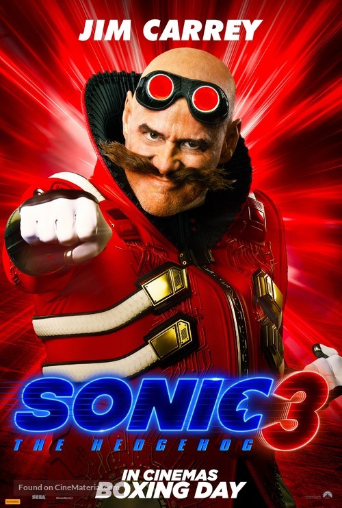 Sonic the Hedgehog 3 - Australian Movie Poster