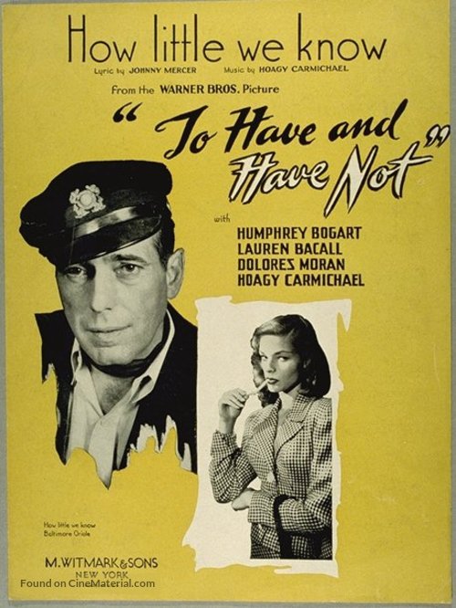 To Have and Have Not - Movie Poster
