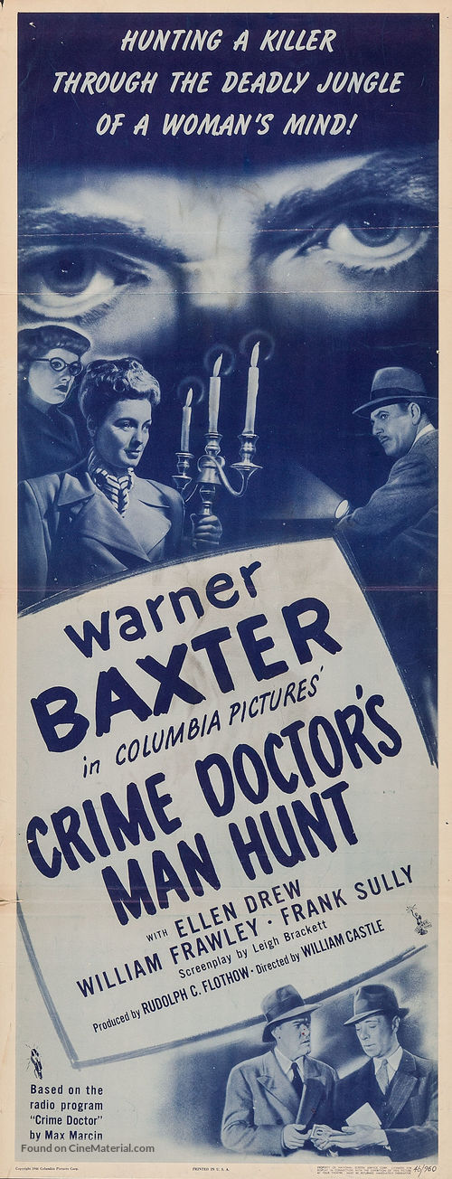 Crime Doctor&#039;s Man Hunt - Movie Poster