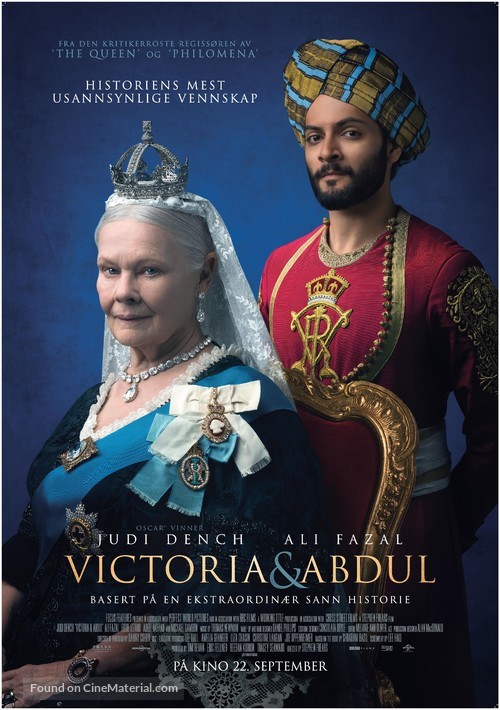 Victoria and Abdul - Norwegian Movie Poster
