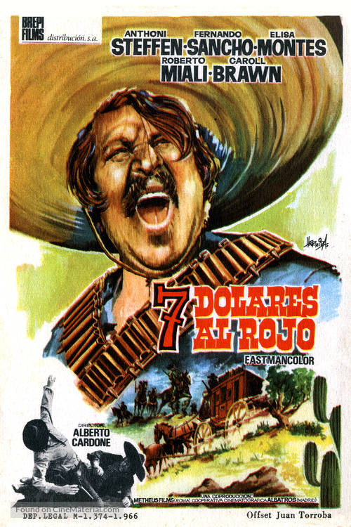 Sette dollari sul rosso - Spanish Movie Poster