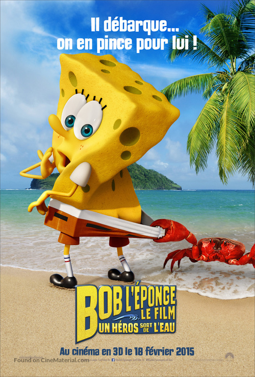 The SpongeBob Movie: Sponge Out of Water - French Movie Poster