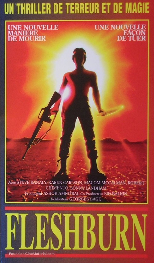 Fleshburn - French VHS movie cover