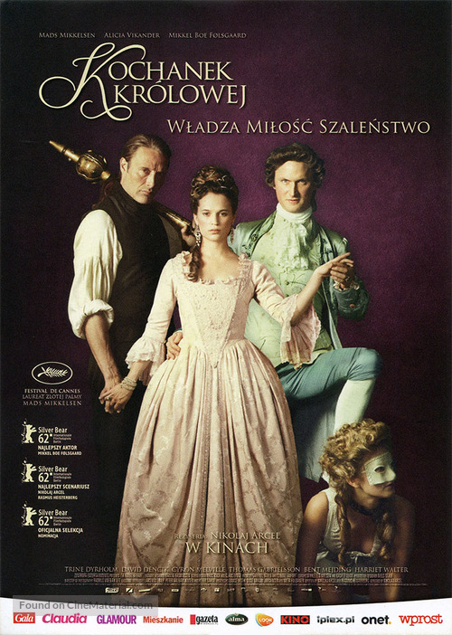 En kongelig aff&aelig;re - Polish Movie Poster