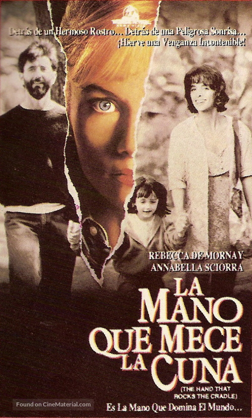 The Hand That Rocks The Cradle - Argentinian VHS movie cover