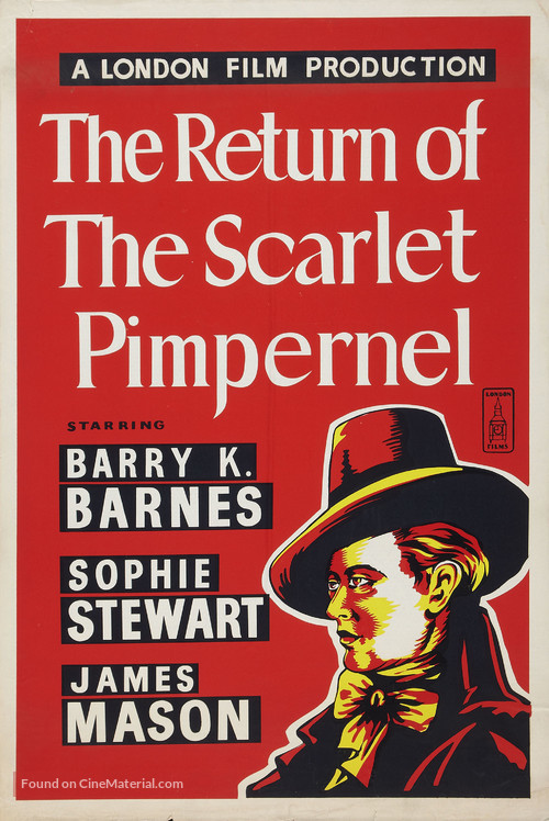 Return of the Scarlet Pimpernel - British Re-release movie poster