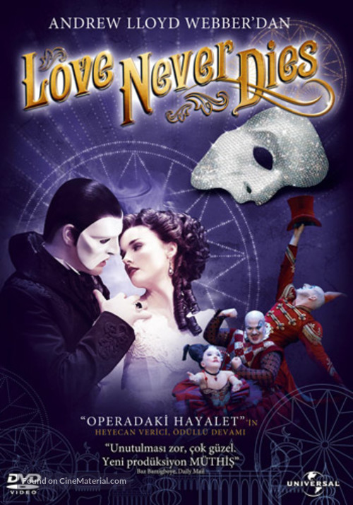 Love Never Dies - Turkish DVD movie cover