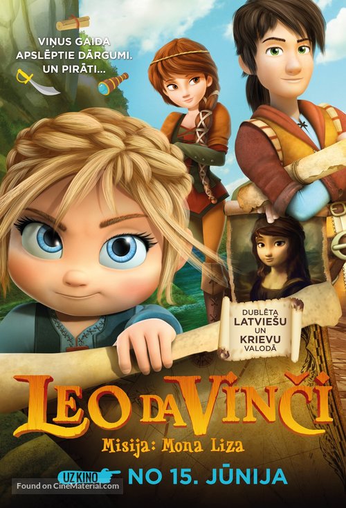 Leo Da Vinci: Mission Mona Lisa - Latvian Movie Poster