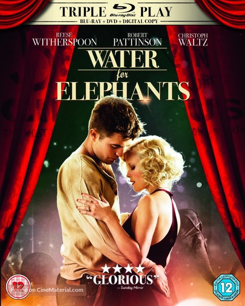 Water for Elephants - British Blu-Ray movie cover