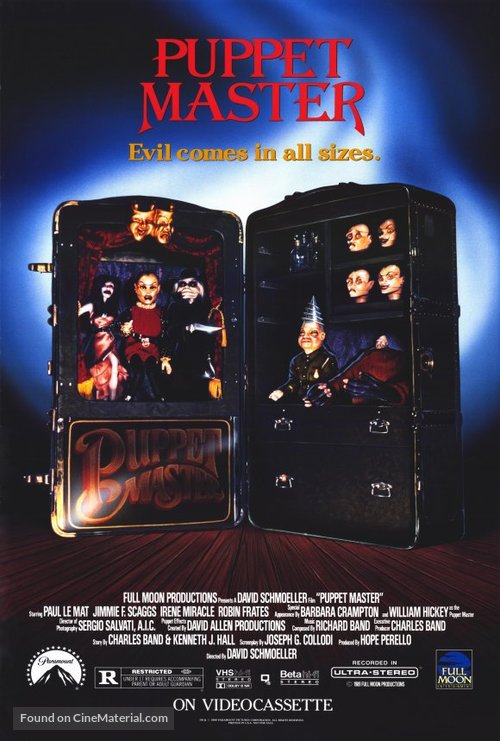 Puppet Master - Video release movie poster