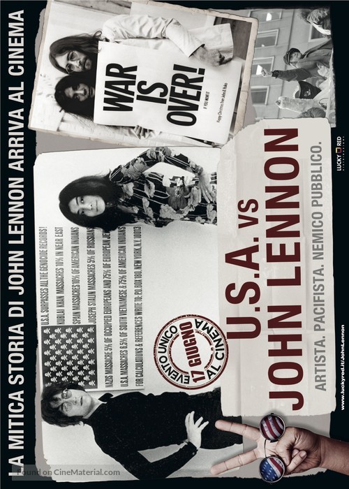 The U.S. vs. John Lennon - Italian Movie Poster