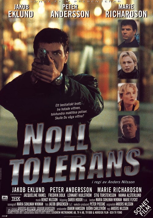 Noll tolerans - Swedish Movie Poster