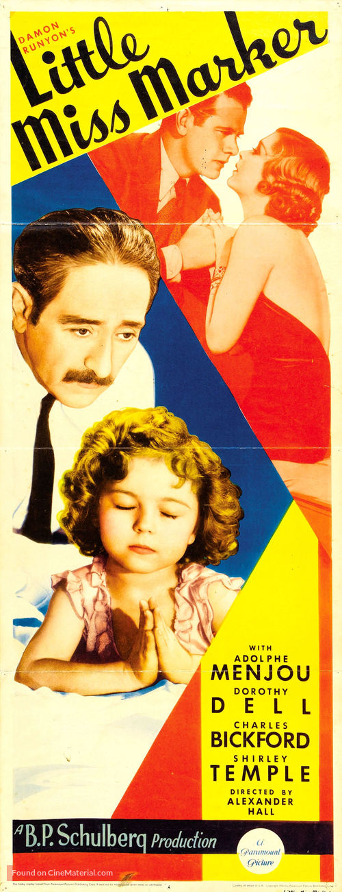 Little Miss Marker - Movie Poster