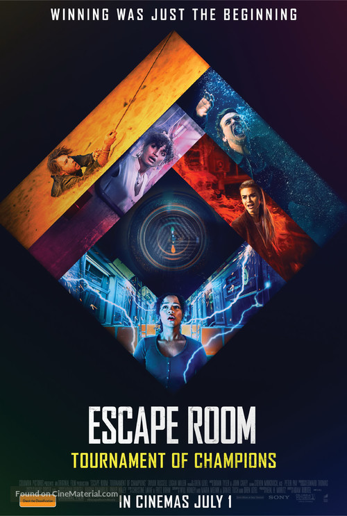 Escape Room: Tournament of Champions - Australian Movie Poster