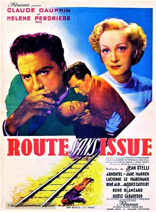 Route sans issue - French Movie Poster