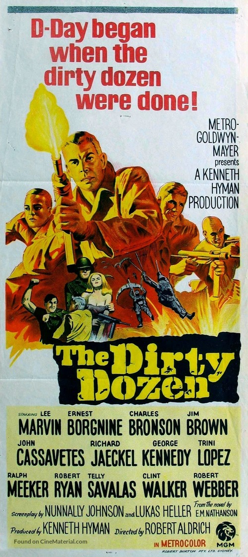 The Dirty Dozen - Australian Movie Poster