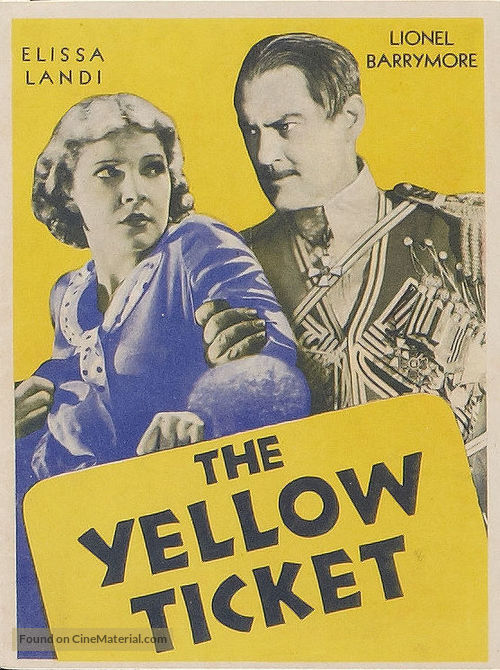 The Yellow Ticket - poster
