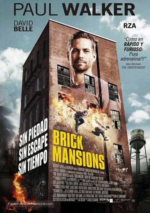 Brick Mansions - Argentinian Movie Poster