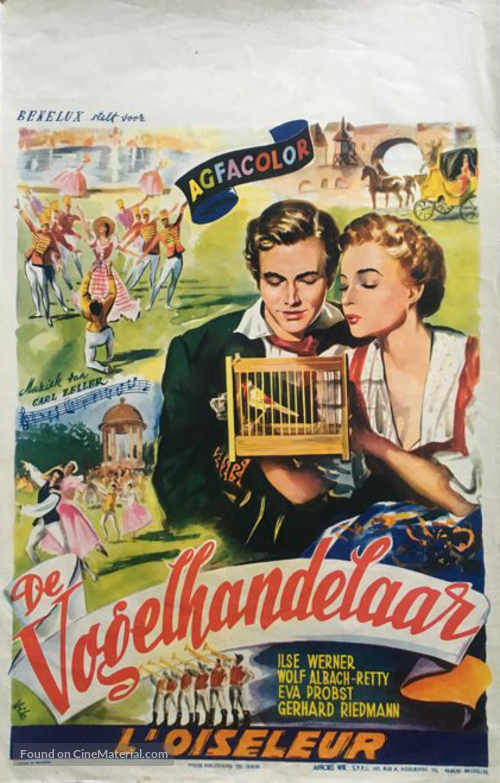 Der Vogelh&auml;ndler - Belgian Movie Poster
