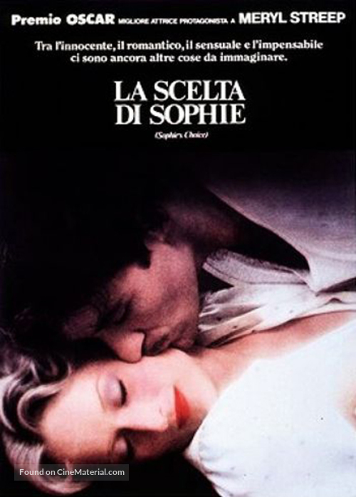 Sophie&#039;s Choice - Italian DVD movie cover