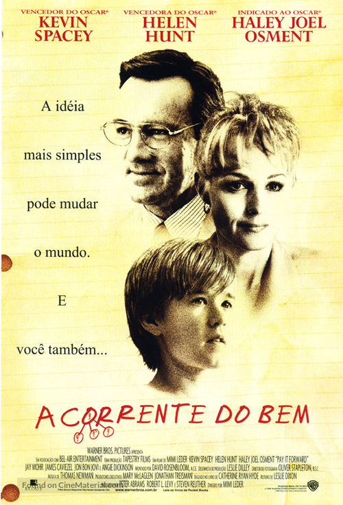 Pay It Forward - Brazilian Movie Poster