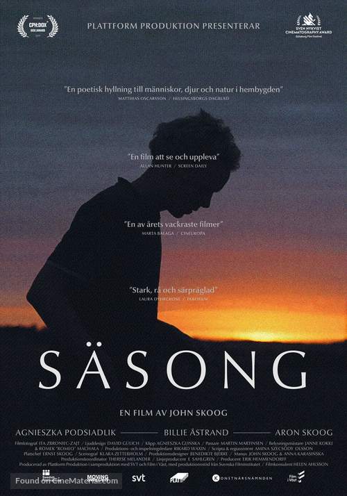 S&auml;song - Swedish Movie Poster