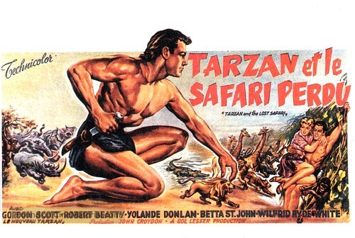Tarzan and the Lost Safari - Belgian Movie Poster