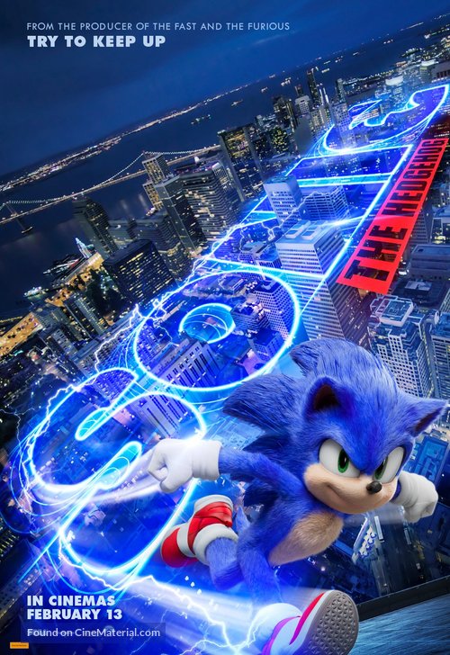 Sonic the Hedgehog - Australian Movie Poster