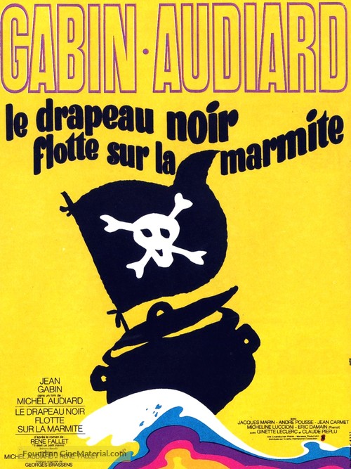 Le drapeau noir flotte sur la marmite - French Movie Poster