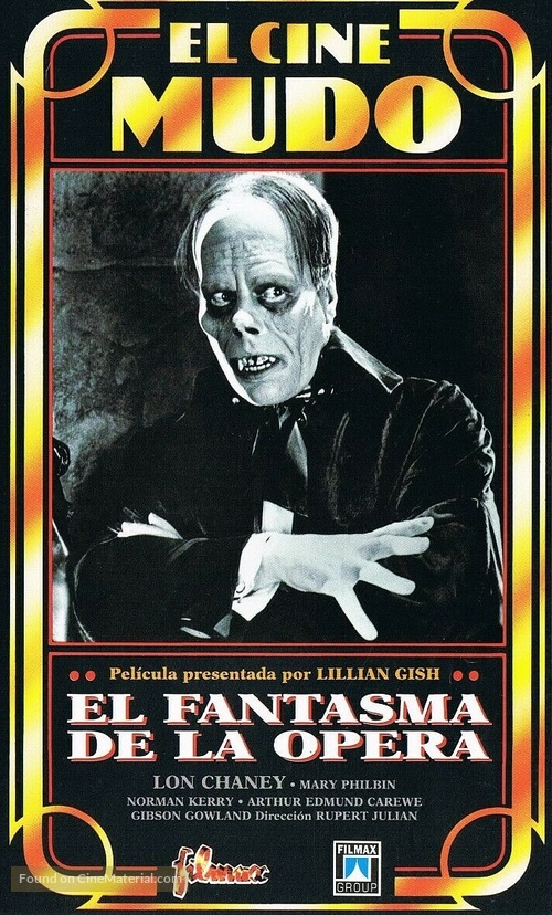The Phantom of the Opera - Spanish VHS movie cover