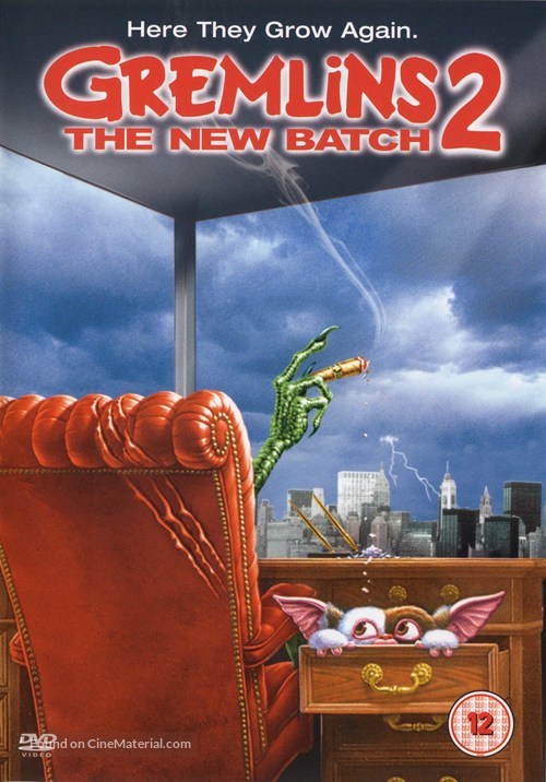 Gremlins 2: The New Batch - British DVD movie cover