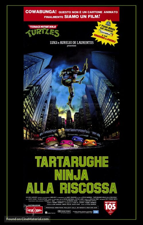 Teenage Mutant Ninja Turtles - Italian Movie Poster