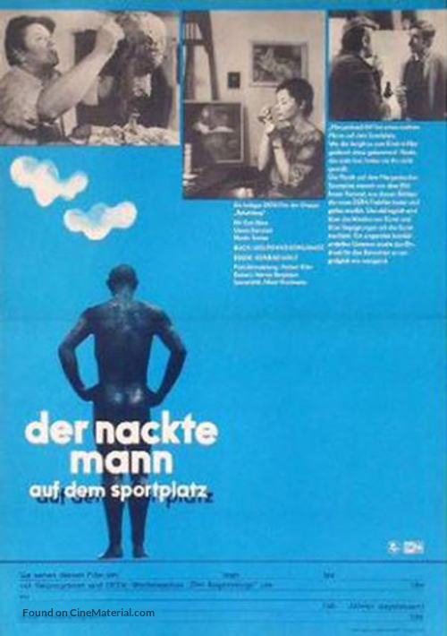 Der nackte Mann auf dem Sportplatz - German Movie Poster