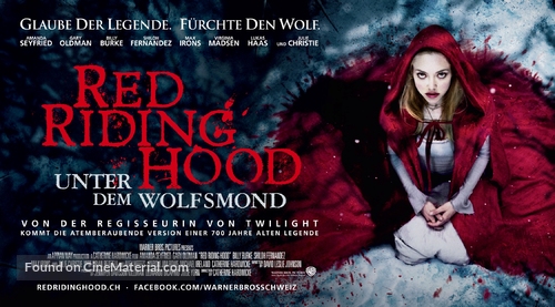 Red Riding Hood - Swiss Movie Poster