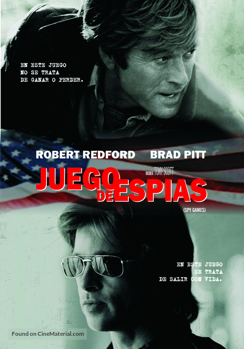Spy Game - Argentinian DVD movie cover