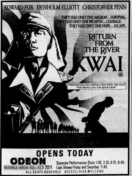 Return from the River Kwai - British Movie Poster