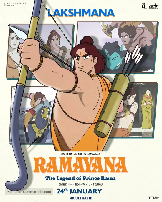 Ramayana: The Legend of Prince Rama (1993) Indian movie poster