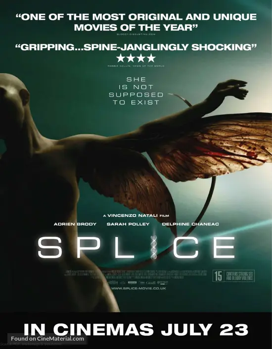 Splice - British Movie Poster