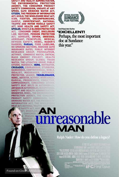 An Unreasonable Man - Movie Poster