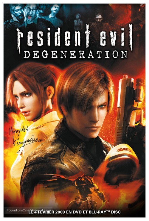 Resident Evil: Degeneration - French Video release movie poster