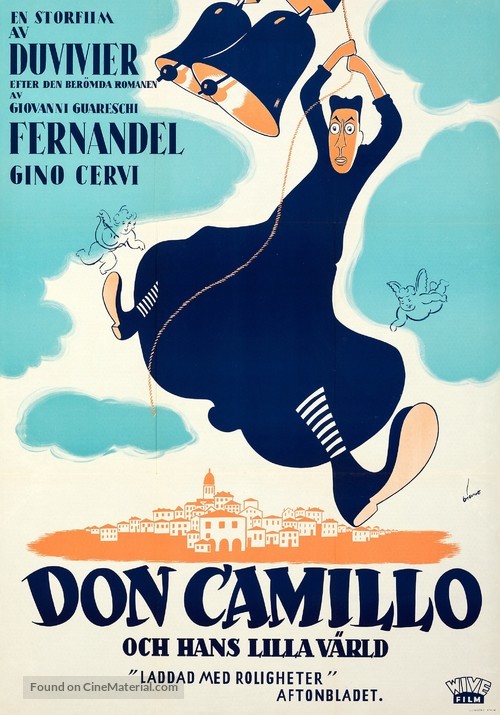 Don Camillo - Swedish Movie Poster