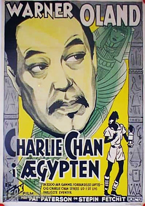 Charlie Chan in Egypt - Danish Movie Poster